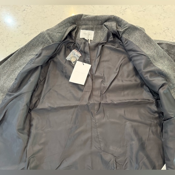Grey Lab Jacket Size M Grey Herringbone MUCH MORE LOVE PLS! Blazer Coat NWT - Picture 12 of 12